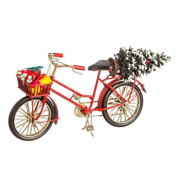 Χριστουγεννιάτικο Διακοσμητικό Μεταλλικό Ποδήλατο (26cm)